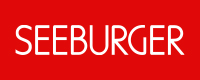 SEEBURGER logo on a solid red background