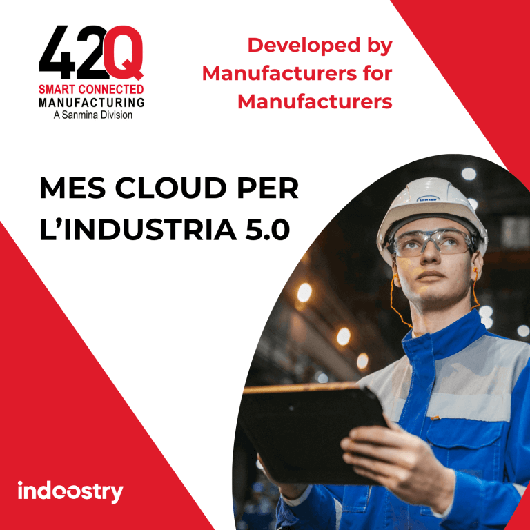 Indoostry presenta 42Q: il MES Cloud per una manifattura connessa e intelligente